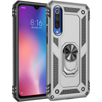 Ударопрочный чехол Serge Ring for Magnet для Xiaomi Mi 9 SE Сріблястий (26817)