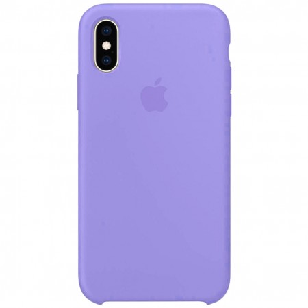 Чехол Silicone Case (AA) для Apple iPhone XS Max (6.5'') Бузковий (26528)