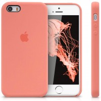 Чехол Silicone Case (AA) для Apple iPhone 5/5S/SE Рожевий (26313)