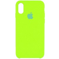 Чехол Silicone Case (AA) для Apple iPhone X (5.8'') / XS (5.8'') Салатовий (26577)