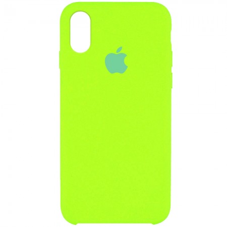 Чехол Silicone Case (AA) для Apple iPhone XS Max (6.5'') Салатовый (26539)