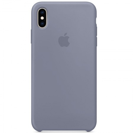 Чехол Silicone case (AAA) для Apple iPhone XS Max (6.5'') Серый (26481)