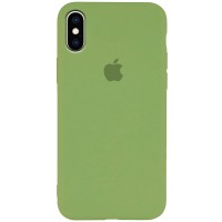 Чехол Silicone Case Slim Full Protective для Apple iPhone XS Max (6.5'') М'ятний (26771)