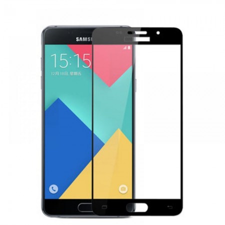 Захисне скло Full Cover для Samsung A7 2016 A710 BLACK (чорне)