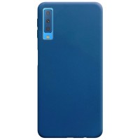 Силиконовый чехол Candy для Samsung A750 Galaxy A7 (2018) Синий (26649)