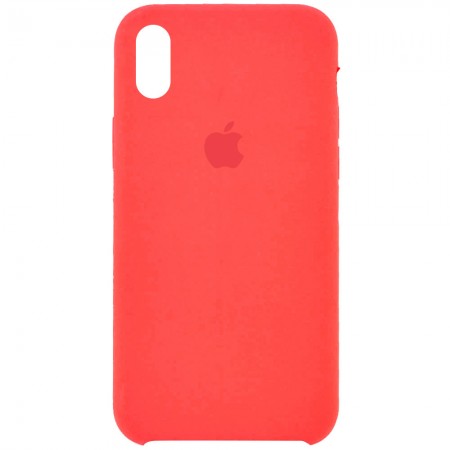 Чехол Silicone Case (AA) для Apple iPhone X (5.8'') / XS (5.8'') Оранжевый (26587)