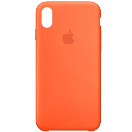 Чехол Silicone Case (AA) для Apple iPhone X (5.8'') / XS (5.8'') Оранжевый (26580)