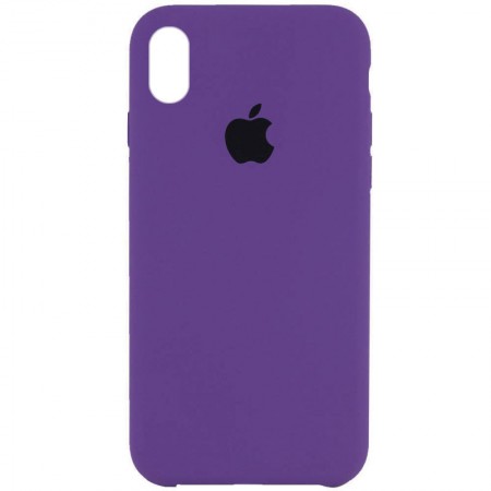 Чехол Silicone Case (AA) для Apple iPhone X (5.8'') / XS (5.8'') Фіолетовий (26582)