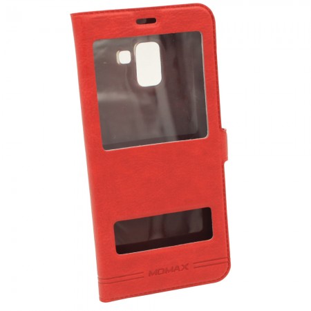 Чехол-книжка для Samsung A8 Plus A730 Momax Красный (3775)