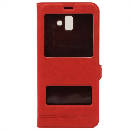 Чехол-книжка для Samsung J6 Plus J610f Momax Красный (3774)