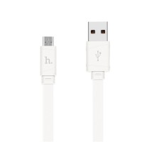 Дата кабель Hoco X5 Bamboo USB to MicroUSB (100см) Білий (26344)