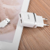 СЗУ Hoco C12 Dual USB Charger 2.4A Білий (26368)