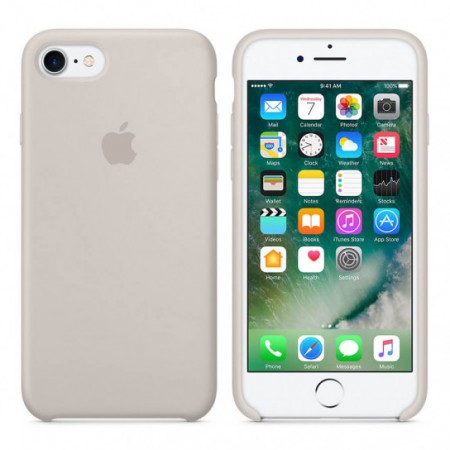Чехол Silicone Case (AA) для Apple iPhone 7 / 8 (4.7'') Серый (26402)