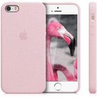Чехол Silicone Case (AA) для Apple iPhone 5/5S/SE Рожевий (26312)