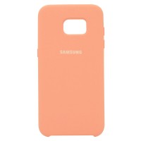 Чехол Silicone Case для Samsung Galaxy S7 Edge Персиковый (4521)