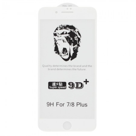 Защитное стекло 5D Gorilla для Apple iPhone 7 Plus / 8 Plus White (4737)