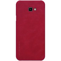 Кожаный чехол (книжка) Nillkin Qin Series для Samsung Galaxy J4+ (2018) Красный (26496)