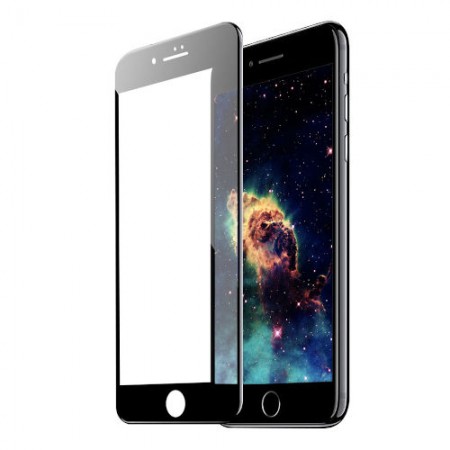 Защитное стекло 5D для iPhone 7 Plus / 8 Plus BLACK (черное)