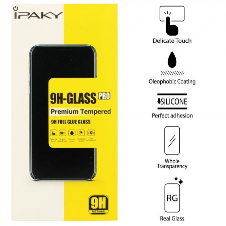 Защитное стекло IPAKY для Samsung A8 Plus A730 GOLD (золотое)